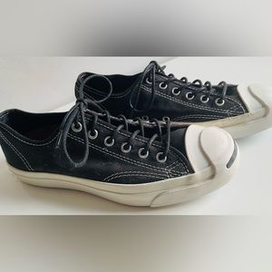 CONVERSE JACK PURCELL Chucks low tops black white SIZE Women 7.5  Men 6